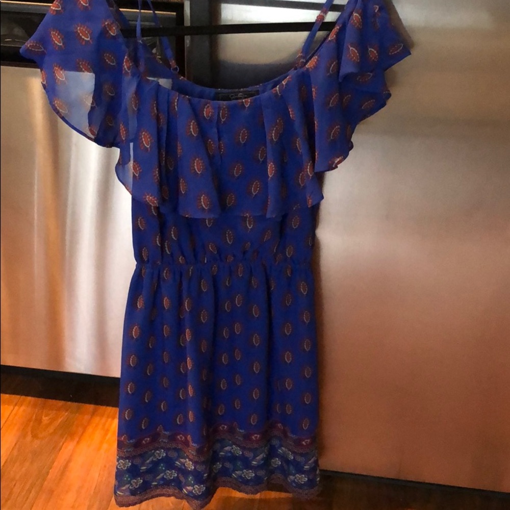 Blue Patterned Dress - Picture 2 of 3